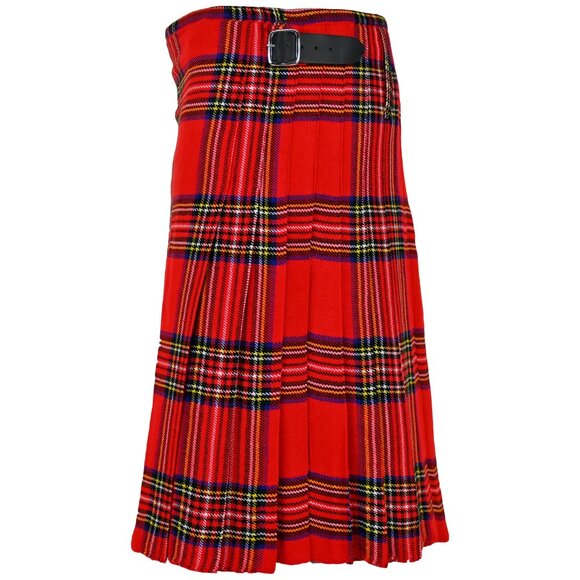 Tartan Kilt Royal Stewart 8 Yards Men’s Scottish Highland Outfit - Picture 4 of 9